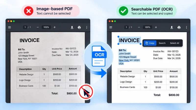 PDF text Cannot Select