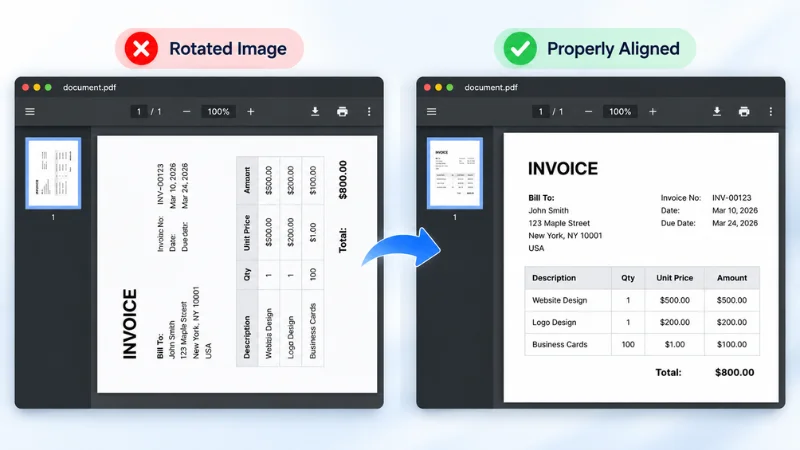 Image Is Rotated in the PDF