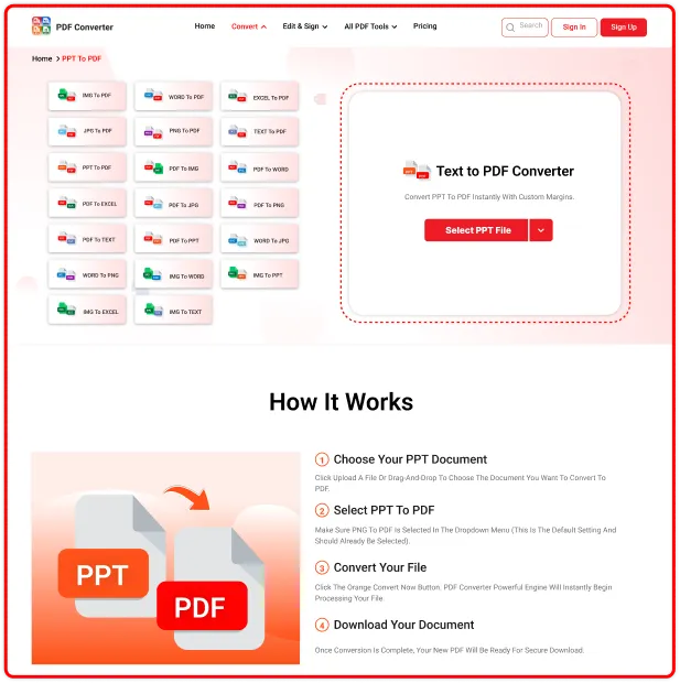 PDF Converter Experience