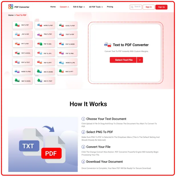 PDF Converter Experience