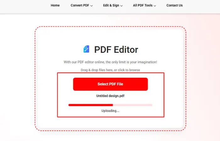 Upload PDF Resume