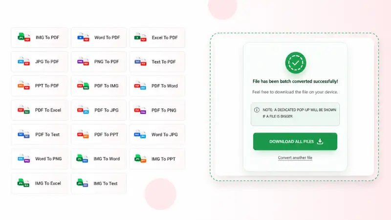 Convert File and download