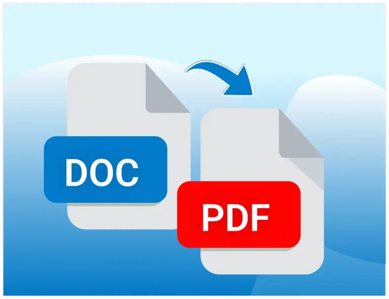 Word document to PDF converter illustration