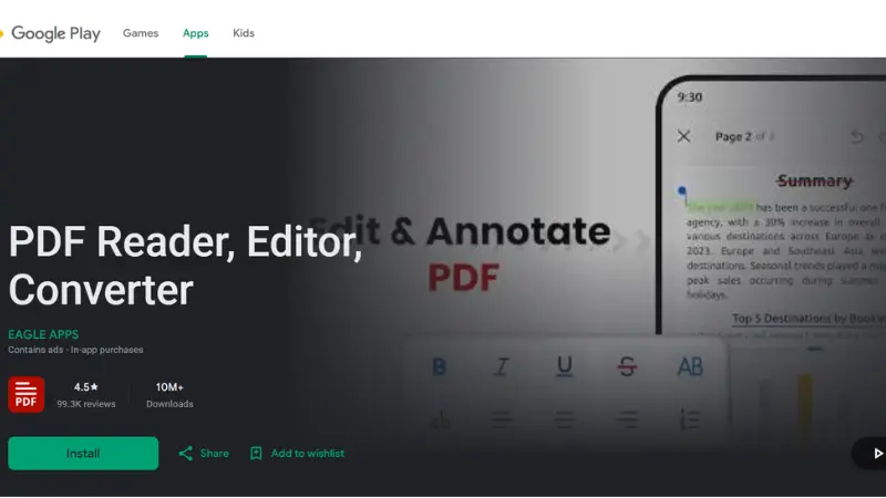 PDF Reader, Editor, Converter
