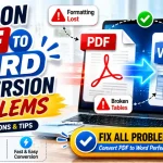 10 Common PDF to Word Conversion Problems and Their Solutions