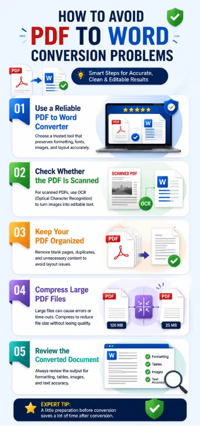 How to Avoid PDF to Word Conversion Problems