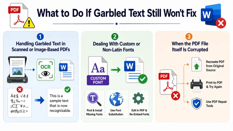 Common Mistakes That Cause Garbled Text to Persist