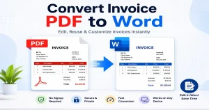 Easy to Convert Invoice PDF to Word Online Free