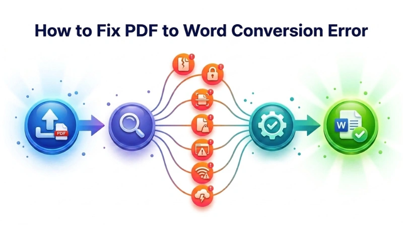 How to Fix PDF to Word Conversion Error
