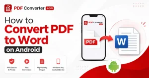 How to Convert PDF to Word on Android | Browser Method