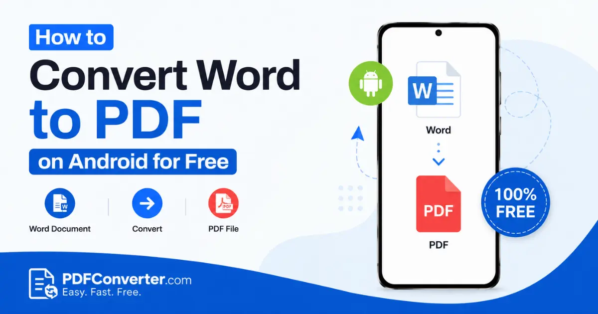 how to convert word to pdf on android for free