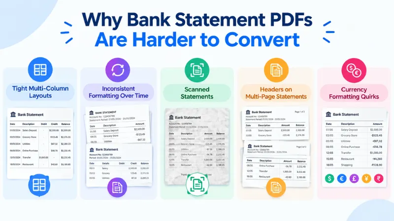 Why Bank Statement PDFs Are Harder to Convert