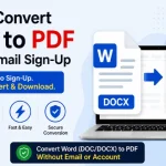 How to Convert Word to PDF Without Email Sign-Up