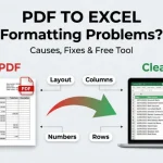 PDF to Excel Formatting Problems: Causes, Fixes & Free Tool (2026)