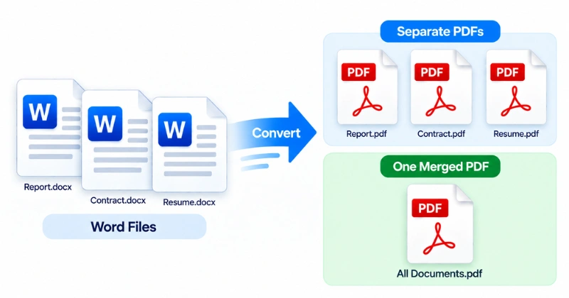 how to convert word to pdf in bulk